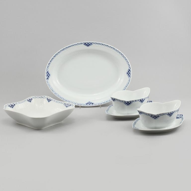 SERVERINGSDELAR. 4 st, porslin, "Princess", Royal Copenhagen, 1900-tal.