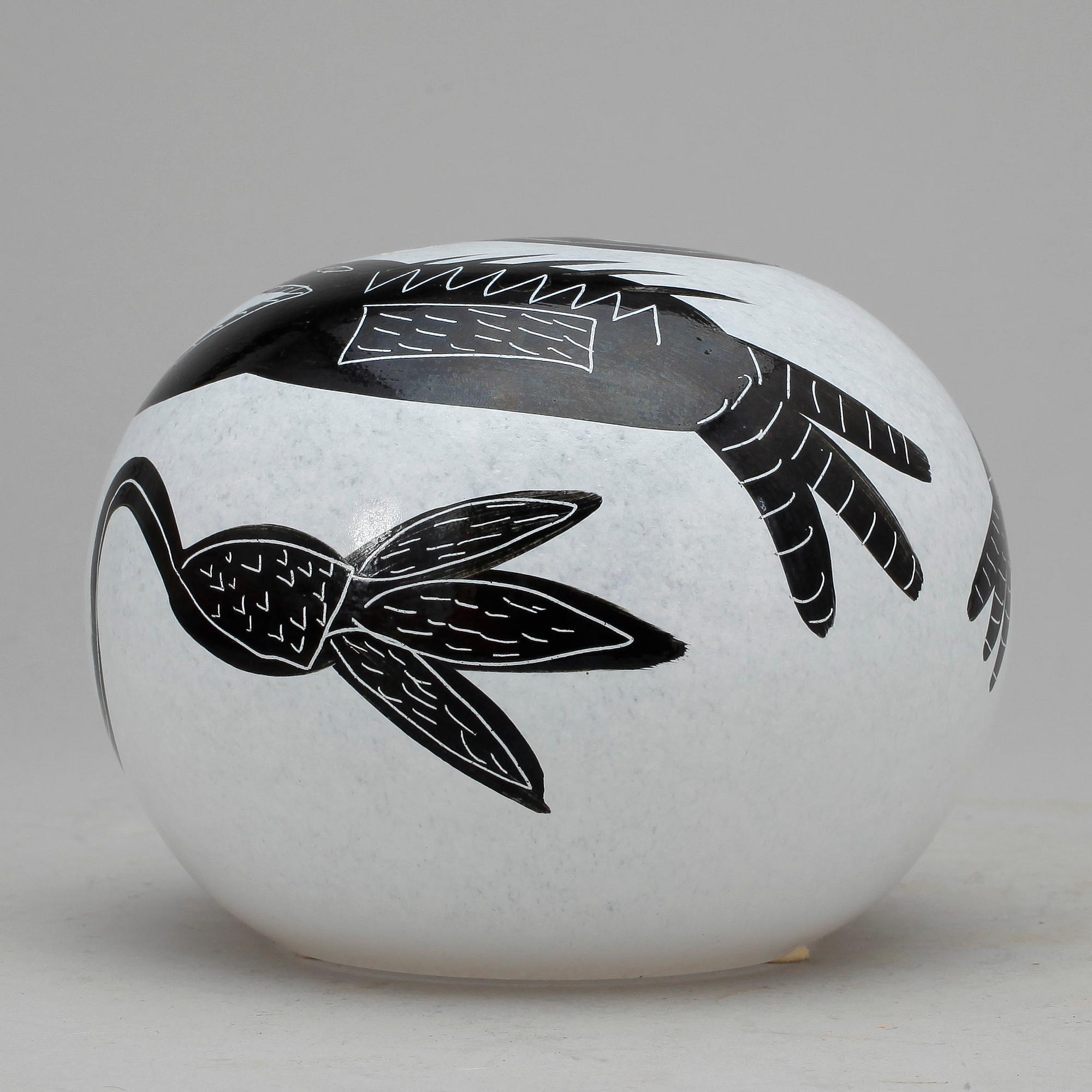 SKULPTUR, glas, Ulrika Hydman-Vallien, Kosta Boda.