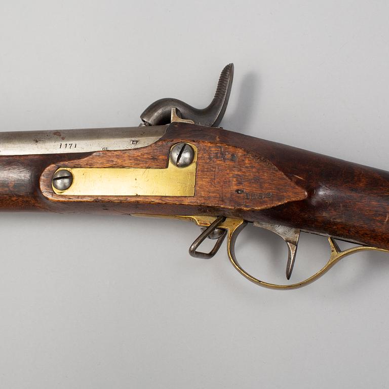 A Swedish percussion gun 1815-49 pattern.