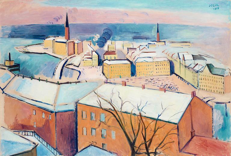 Einar Jolin, Stockholm in winter.