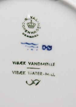 PARTI SAMLARTALLRIKAR, 5 st, porslin, "Danske kompasser 1975-78" resp "Jultallrik 1976", Royal Copenhagen.