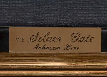 Okänd konstnär 1900-tal, Fartygsporträtt "m/s Silver gate".