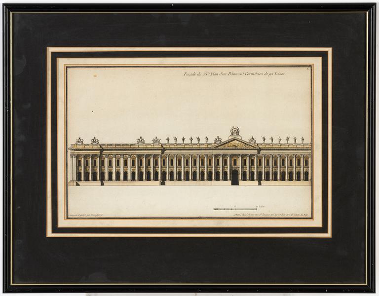 Jean-François de Neufforge, kopparstick, 8 st.