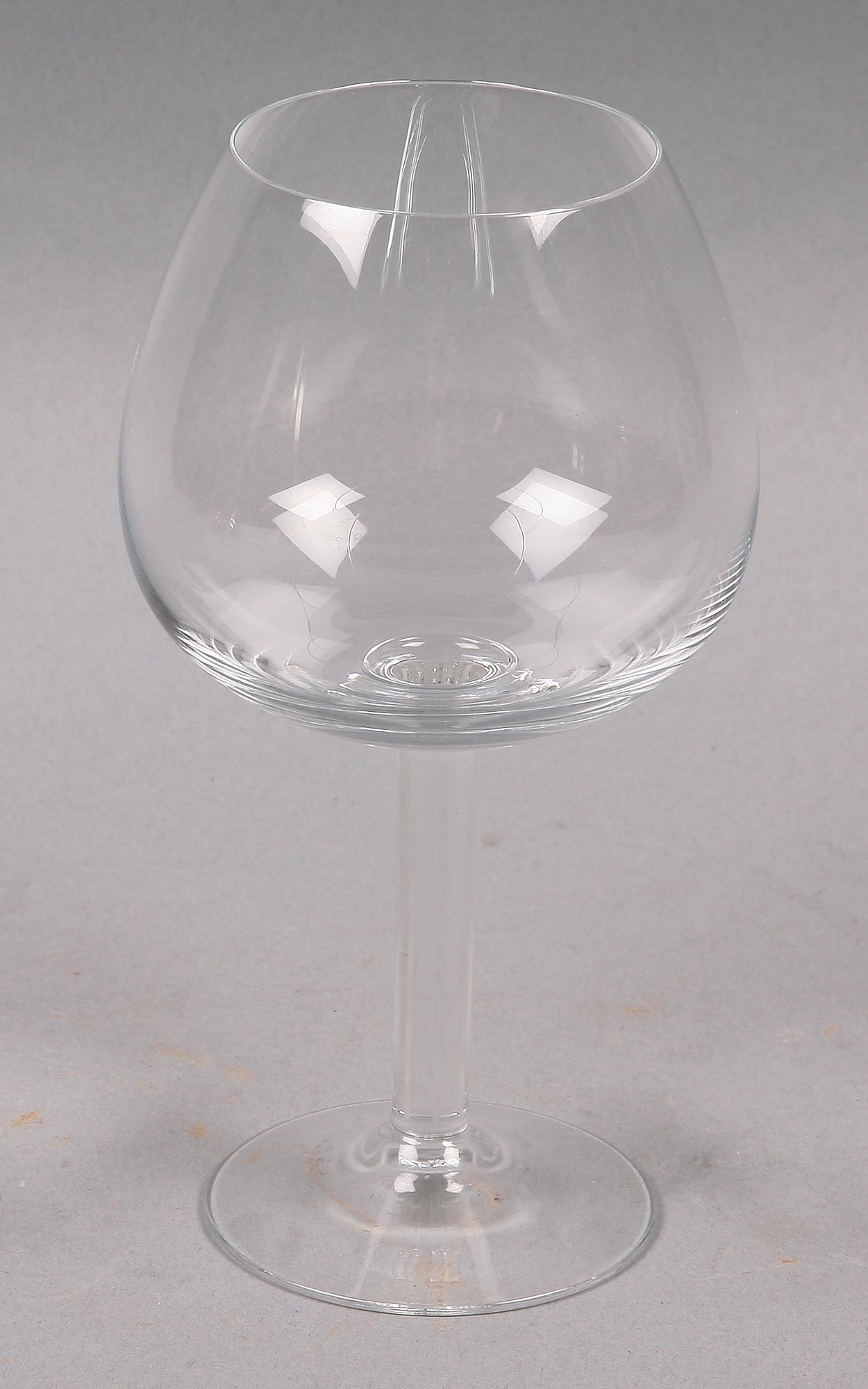 GLASSERVIS, 11 delar, "Contemplation", Ulla Christiansson, Älghults glasbruk, sign.