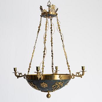 An Empire style ceiling lamp, early 20th Century.