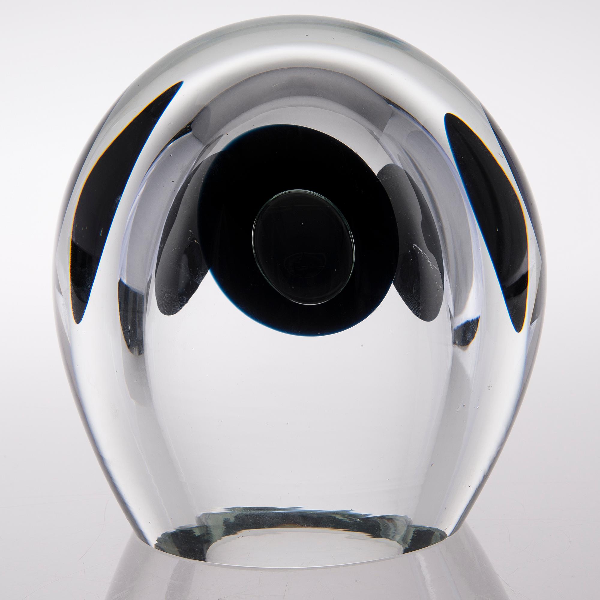 A 'Claritas' glass sculpture, signed Timo Sarpaneva, Iittala 1984C.