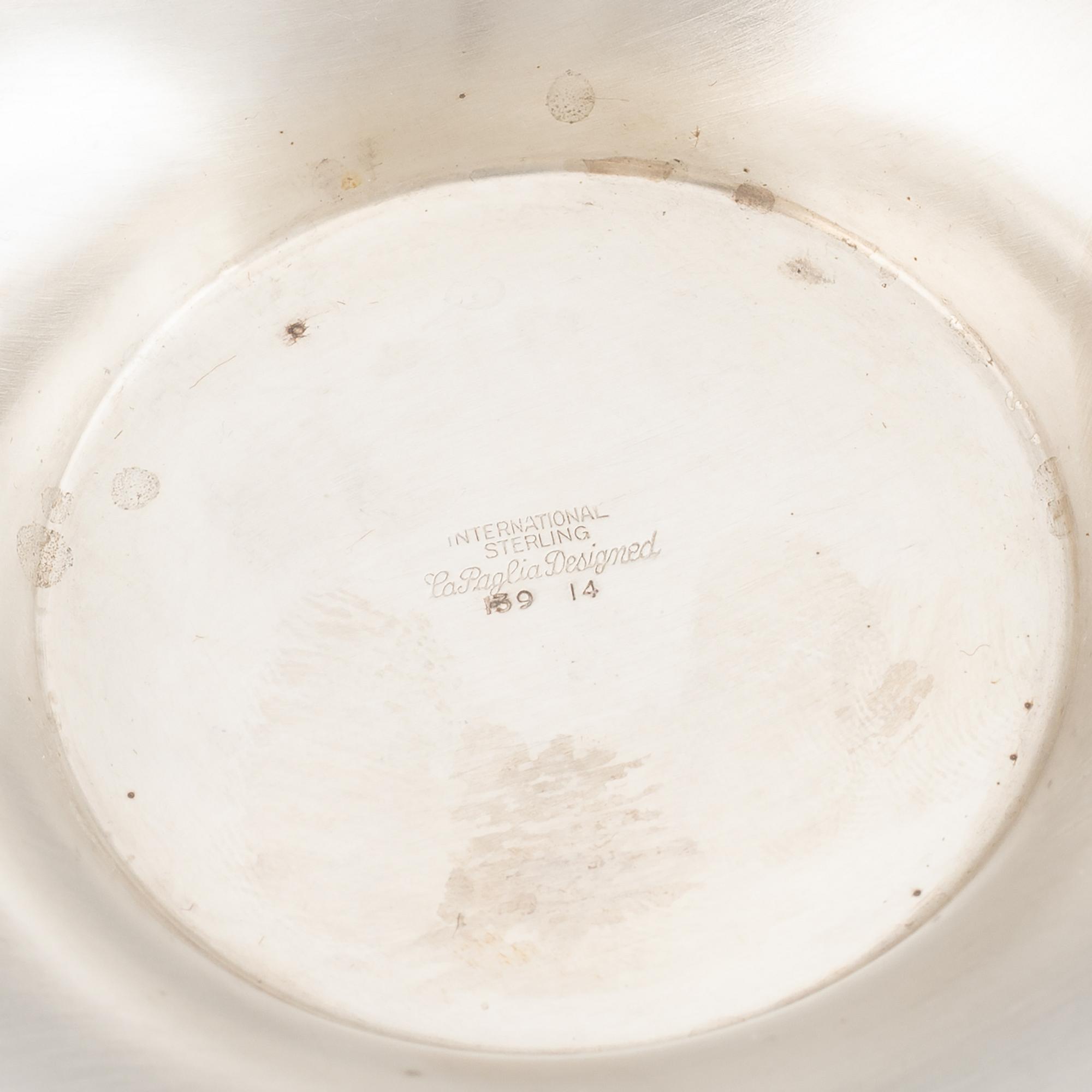 Alphonse LaPaglia, a sterling silver bowl.