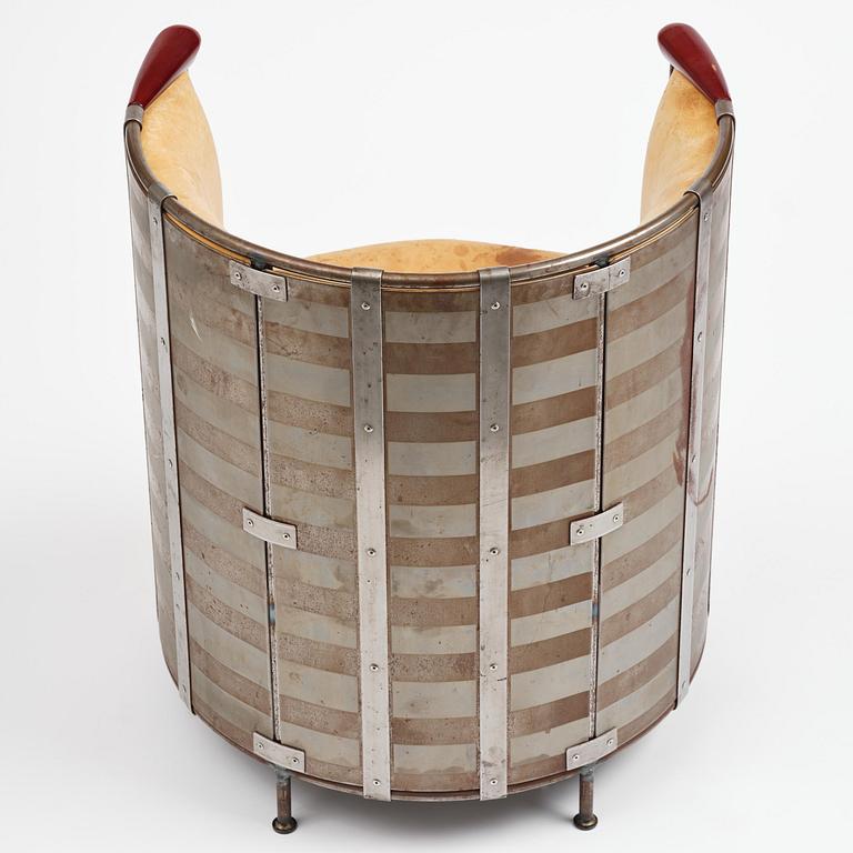Mats Theselius, an "Älgskinnsfåtöljen" armchair, ed. 237/360, Källemo, Värnamo, post 1991.