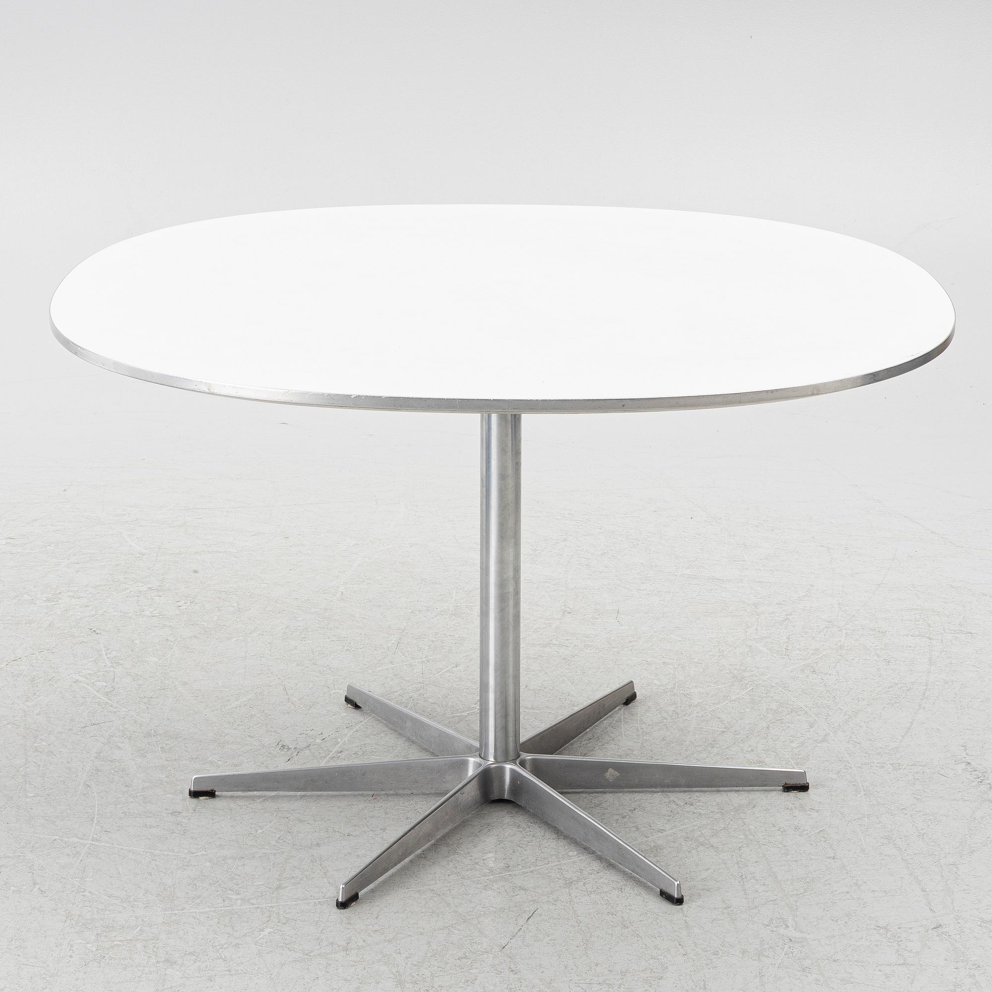Bruno Mathsson & Piet Hein, dining table, "Superellipse", Fritz Hansen, Denmark.