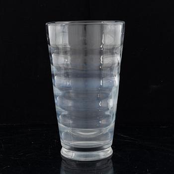 Vicke Lindstrand, a glass vase, 'Pärlfiskare', Orrefors 1936.