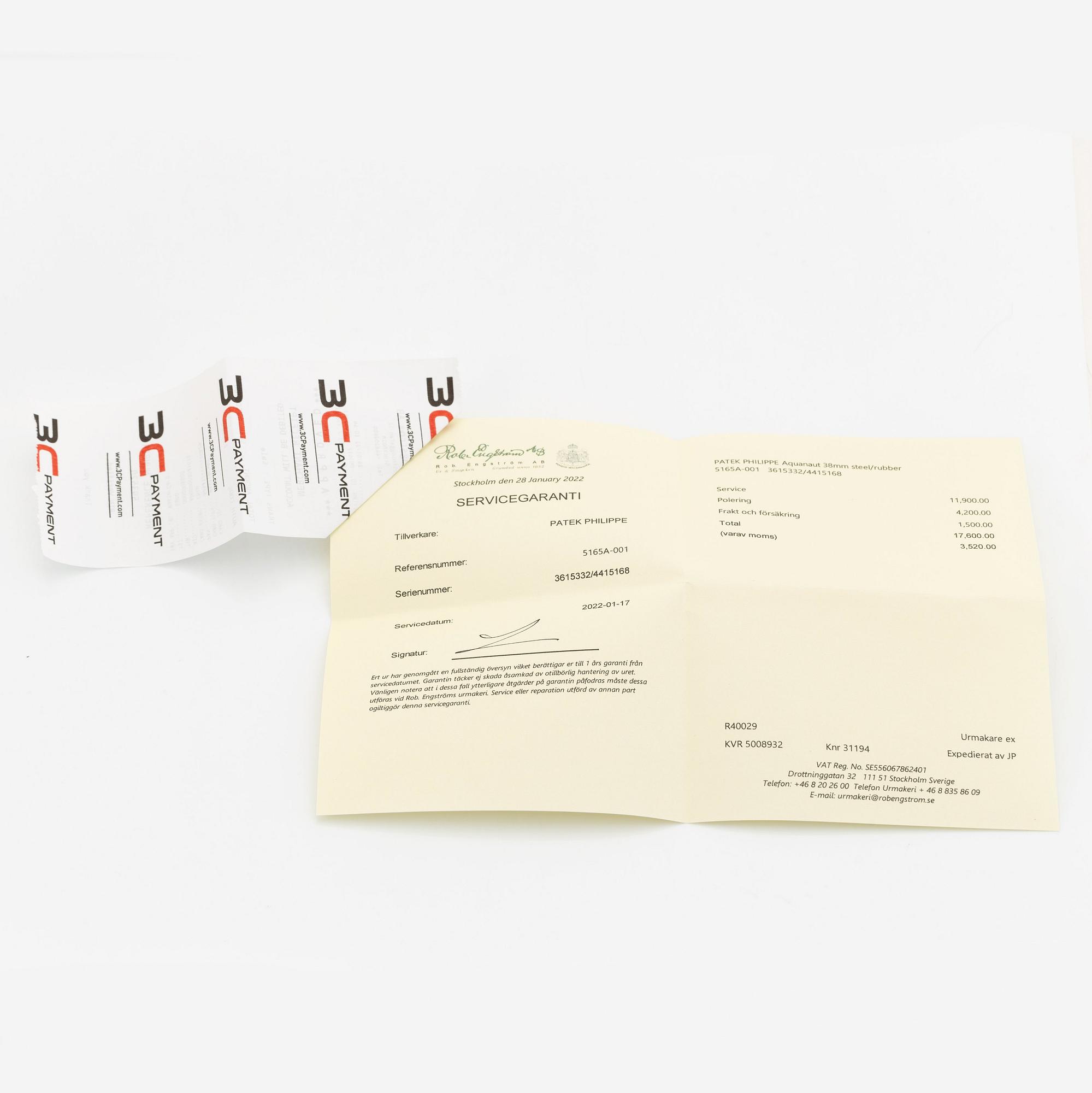 Patek Philippe, Aquanaut, "315-Movement", ca 2007.