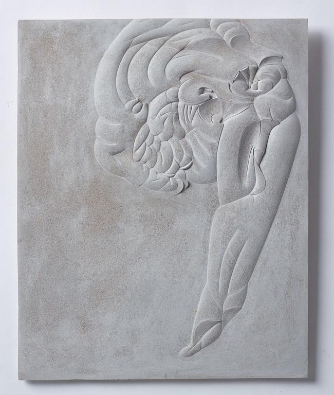 PER BERGLUND, relief i gjuten betong, signerad och daterad 2004.