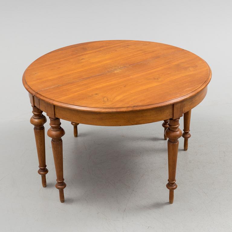 A late 19th century oak table.