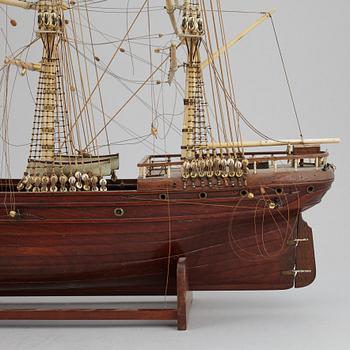 A late 1800's model ship.