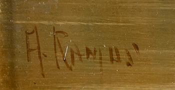 AUBREY RAMUS, olja på duk, signerad.