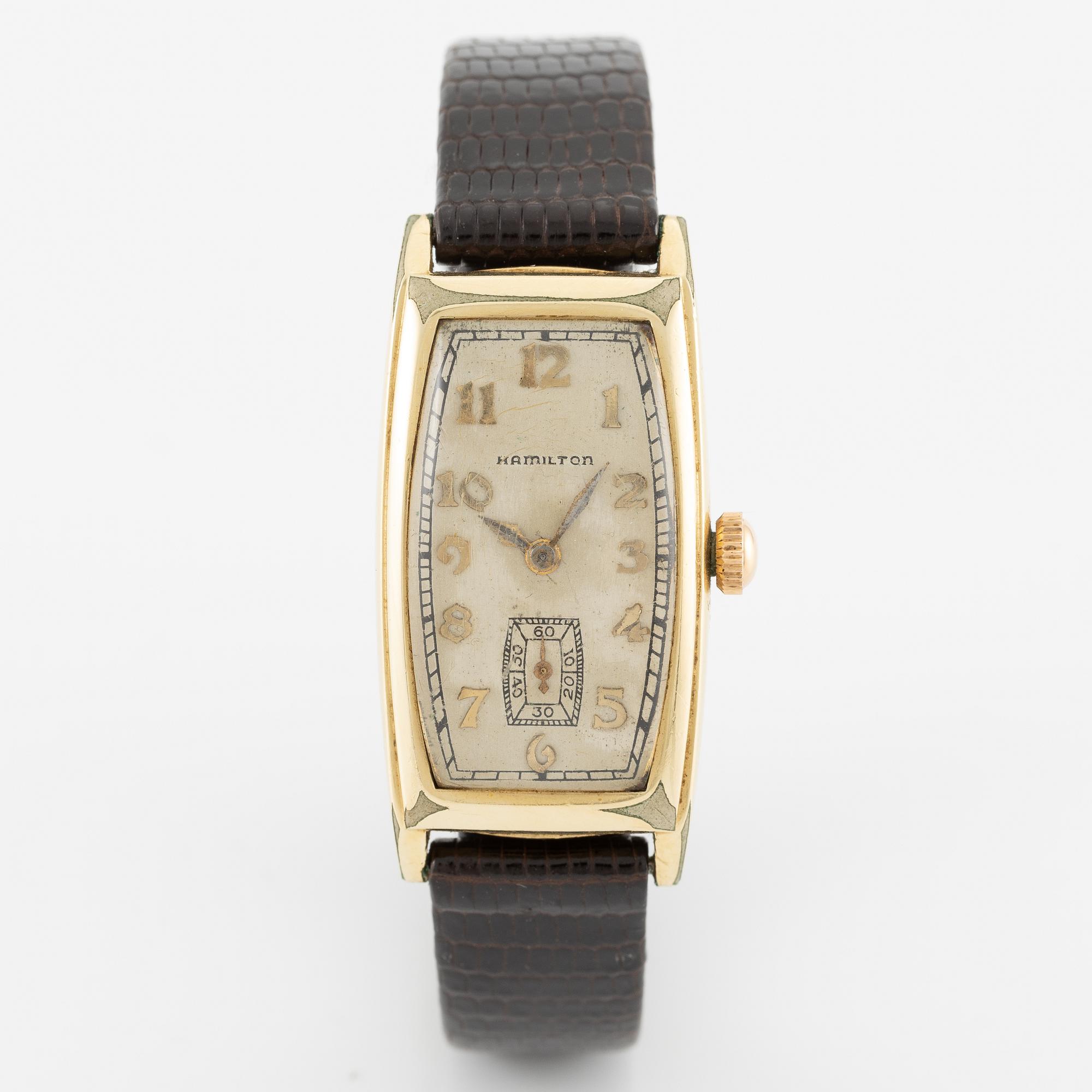 Hamilton, wristwatch, 20.5 x 36 (43) mm.