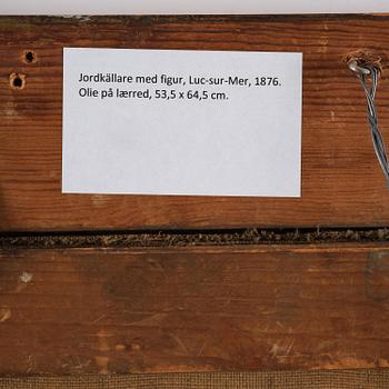 Carl Fredrik Hill, "Jordkällare med figur, Luc-sur-Mer".