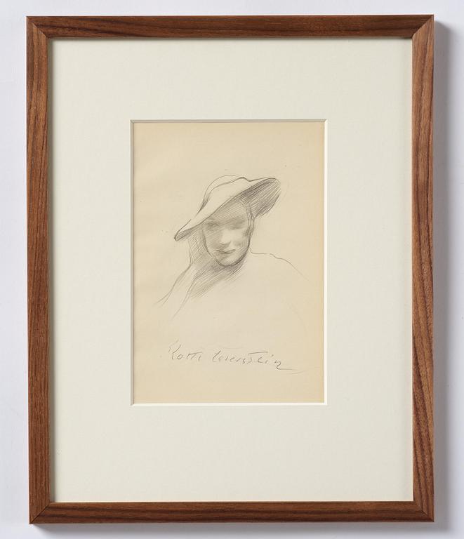 Lotte Laserstein, Lady in a hat.