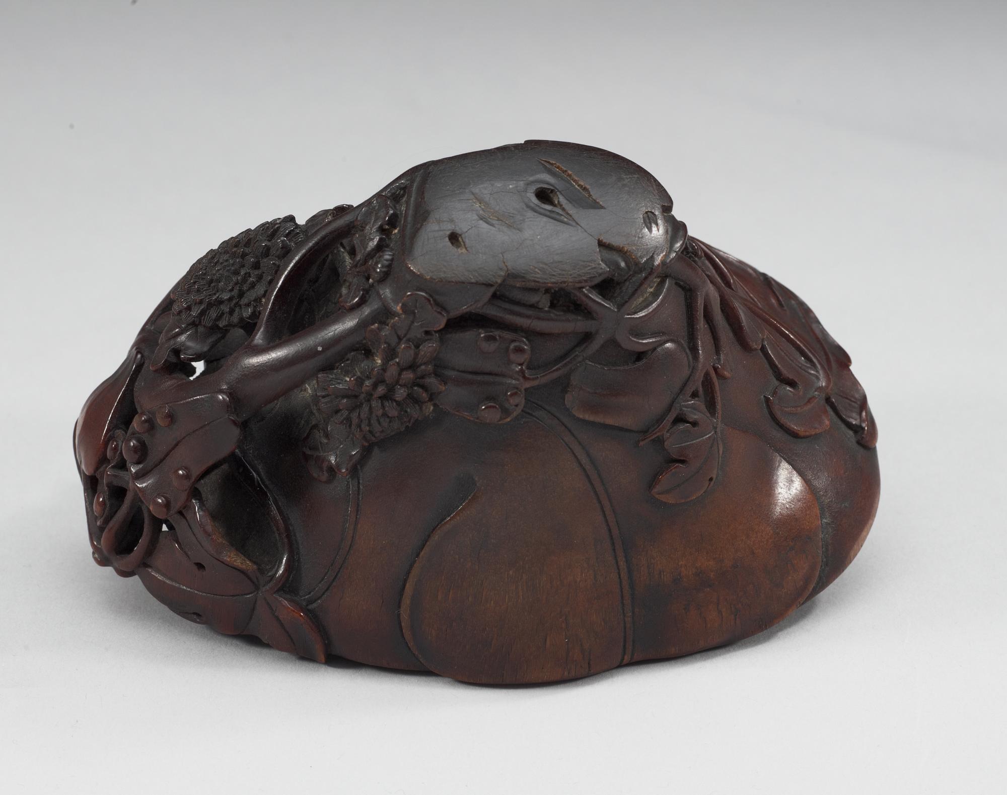 A rhinoserous libation cup, Qing dynasty, Kangxi (1662-1722).
