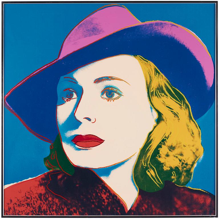 Andy Warhol, "Three portraits of Ingrid Bergman by Andy Warhol".