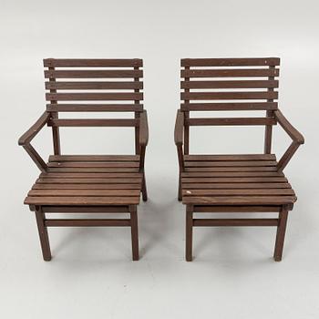 Carl Malmsten, a set of 'Bergshamra' garden furniture, Igelstaverken (5 pieces).