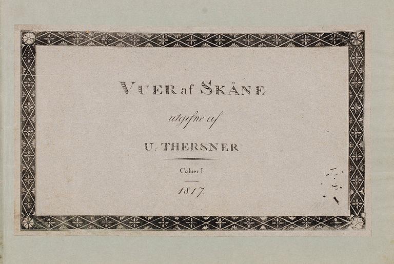 "VUER AF SKÅNE" AV U.THERSNER, 1817.