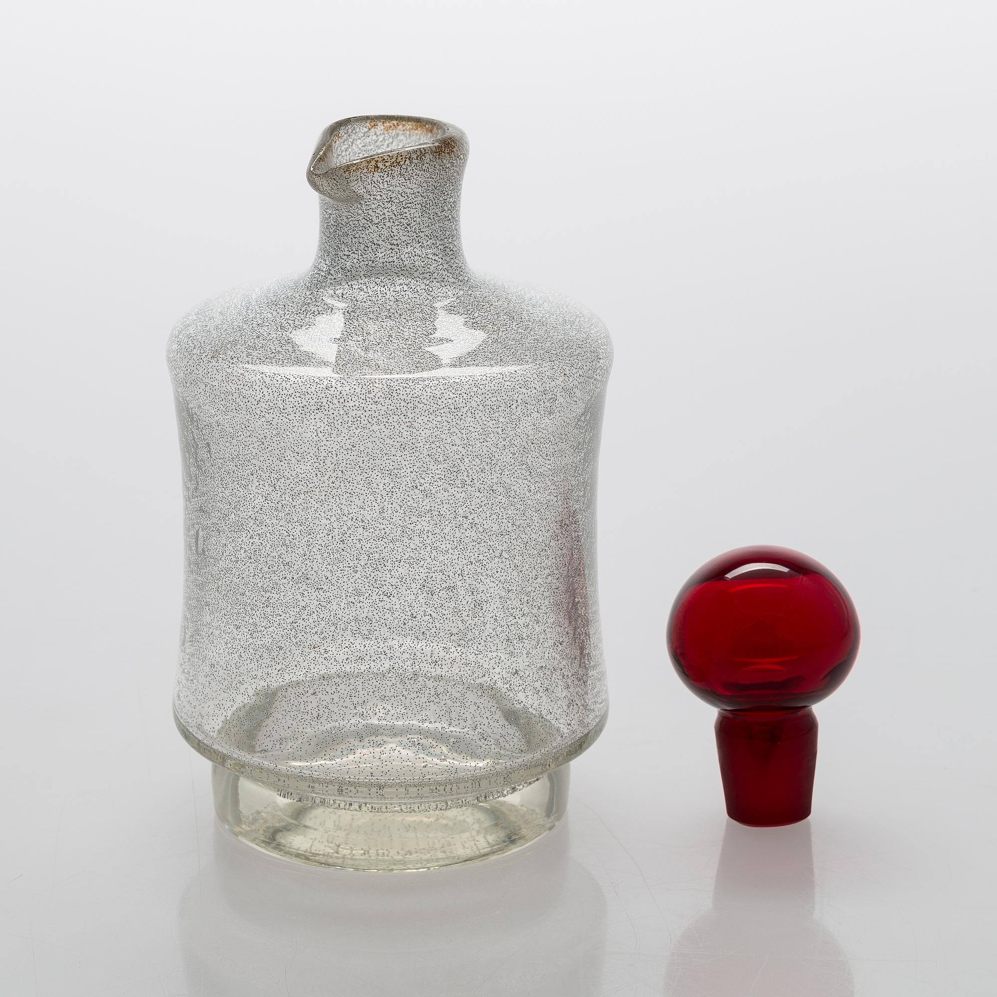 Tamara Aladin, A 'Star' glass carafe,  Riihimäen Lasi, 1963-65.