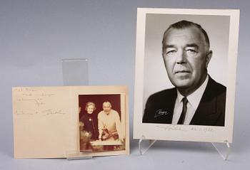 KUNGLIGT FOTOGRAFI SAMT KUNGLIG HÄLSNING, sign, en dat 1978