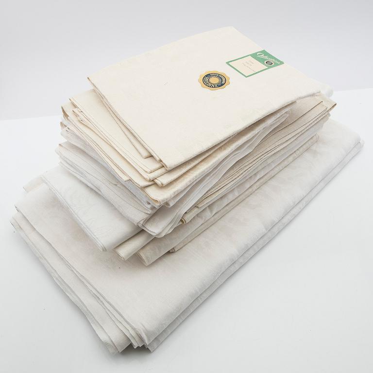 Handdukar 7+8 st linne/damast 1900-talets första hälft.