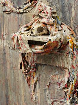 Jan Håfström, “TAL-objekt (kraniet på hyllan)”.