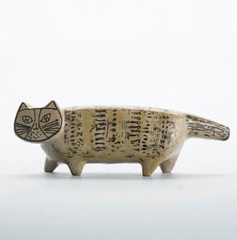 FIGURIN, stengods, "Katt", Lisa Larson, Gustavsberg. Ur serien "Stora zoo", i produktion 1958-1979.