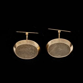 MANSCHETT- O FRACKKNAPPAR, 2 par, 18k guld. 1960-tal. Tot.vikt 13,5g.