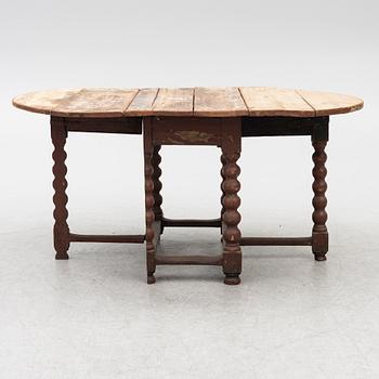 a drop-leaf table, Sweden, 18th/19th century.