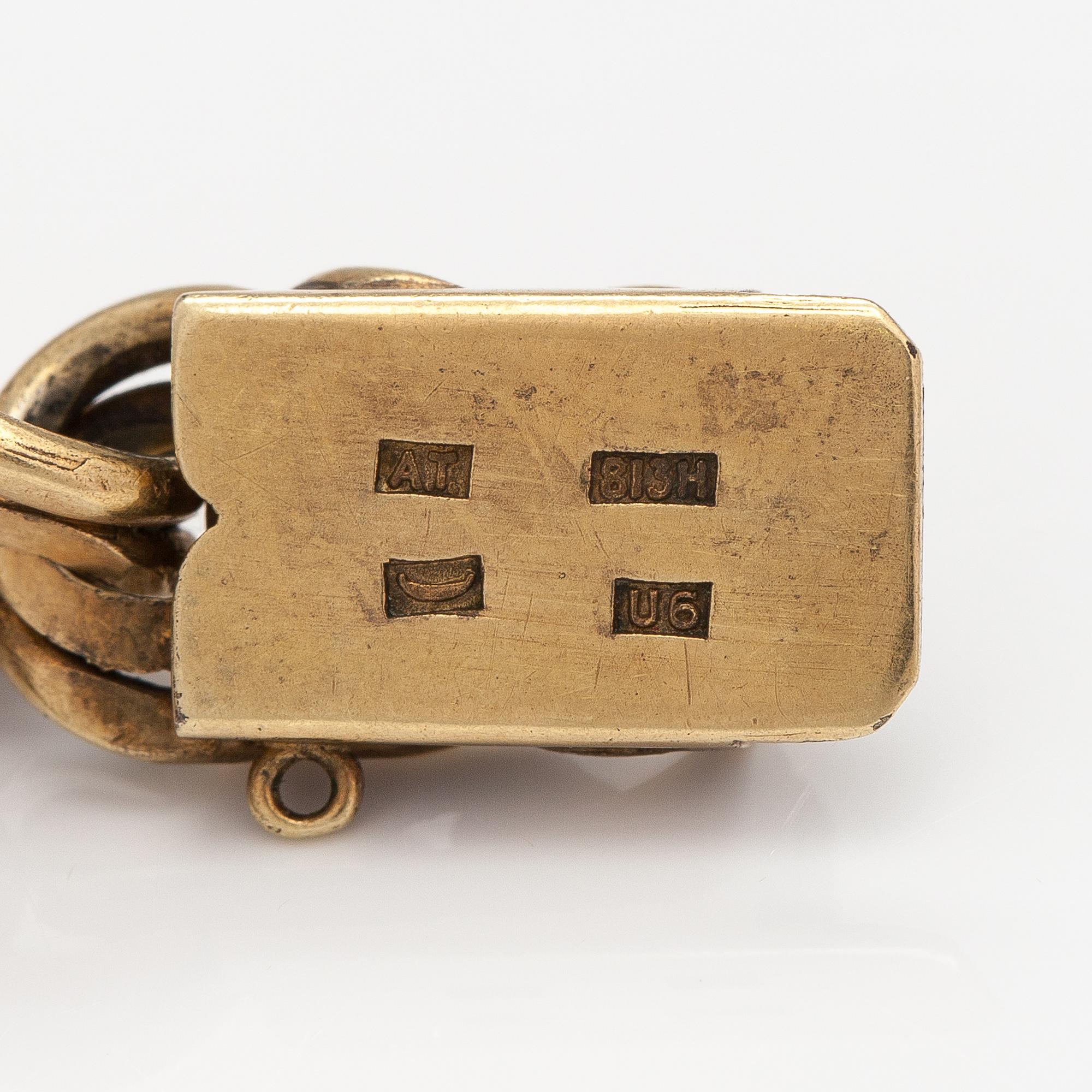 A gilded silver bracelet. A Tillander, Helsinki 1949.