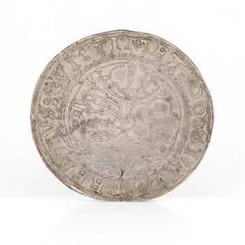 SILVERMYNT, 1 Mark, Gustav Vasa, Sverige 1545. Vikt ca 11 gram.