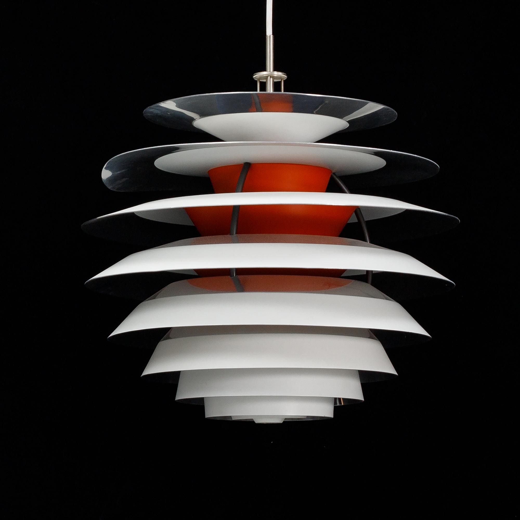 Poul Henningsen, a 'Kontrast' pendant light, Louis Poulsen, Denmark.
