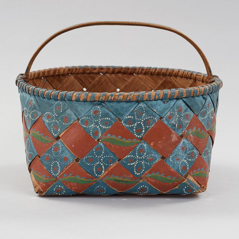 a swedish basket from the middle of the 19th century.