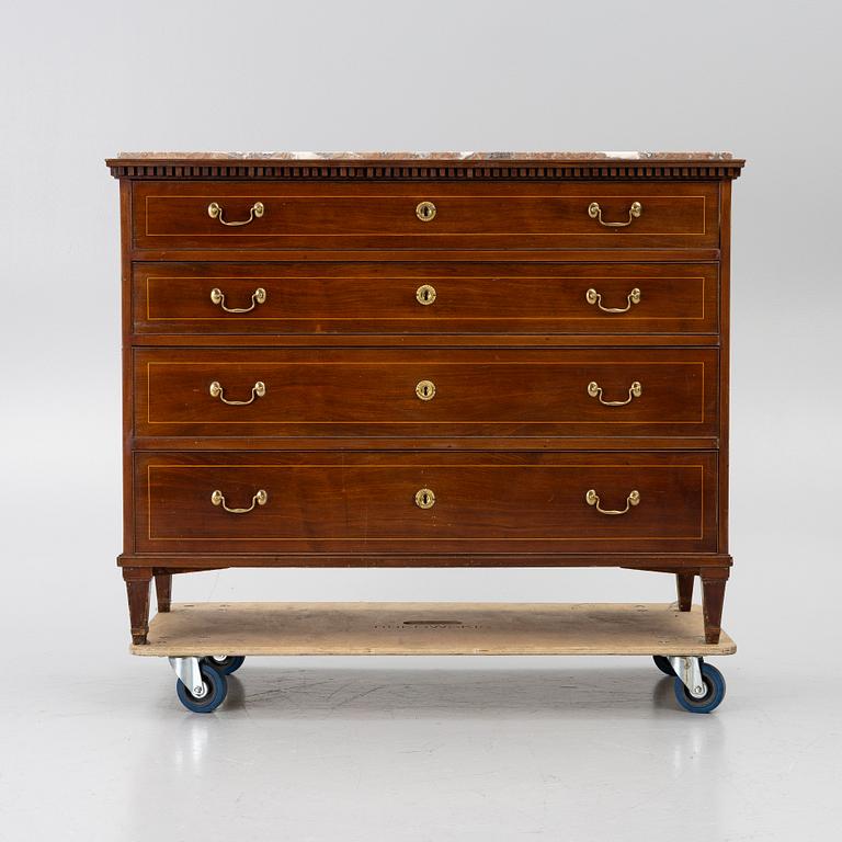 Writing desk, Late Gustavian Stockholm work by Isac Löfgren (master 1804–1816),