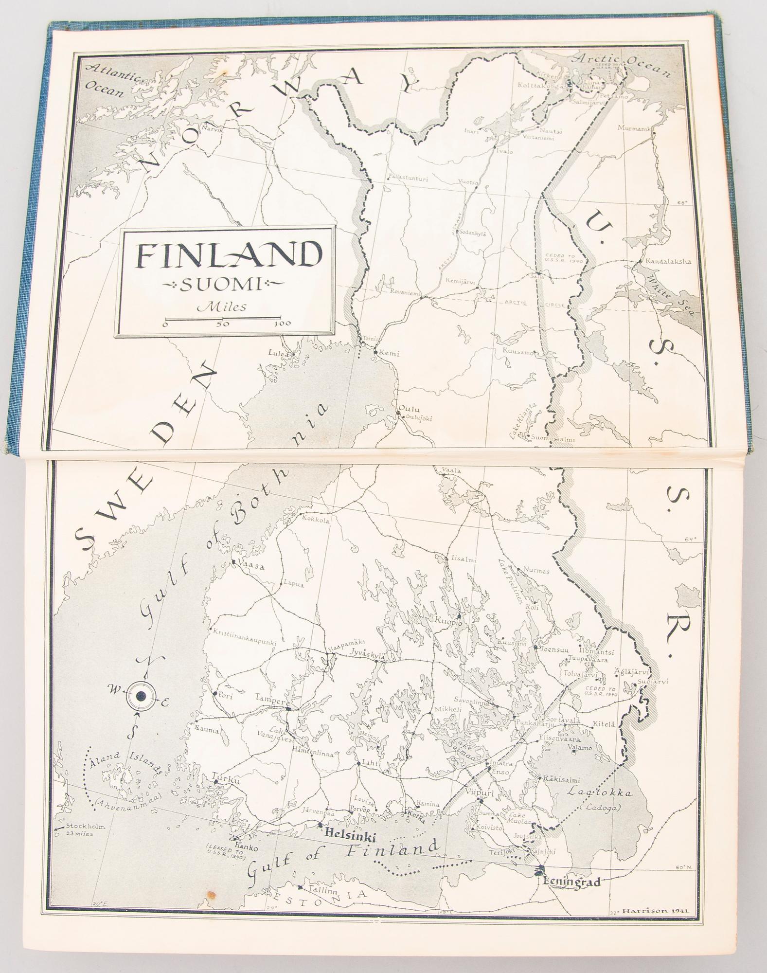 Four books of which two with Loja och Eliel Saarinen's Ex-Libris by Erik O.W. Ehrström, two given as gifts to Saarinen.