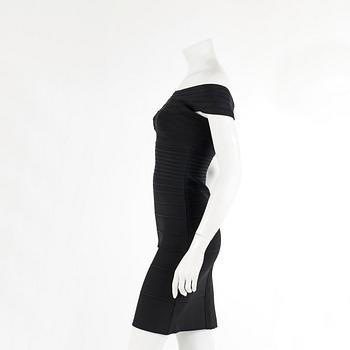HERVE LEGER, a black dress. Size S.