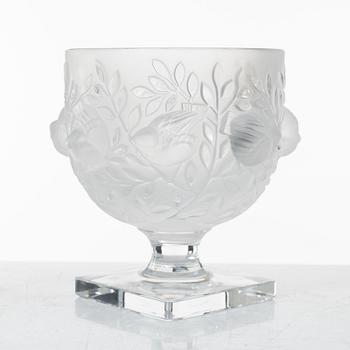 Marc Lalique, an 'Elisabeth' glass bowl on foot, Lalique, France.