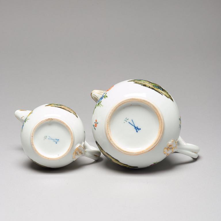 A Meissen Tete a Tete service, 19th Century. (6 pieces).