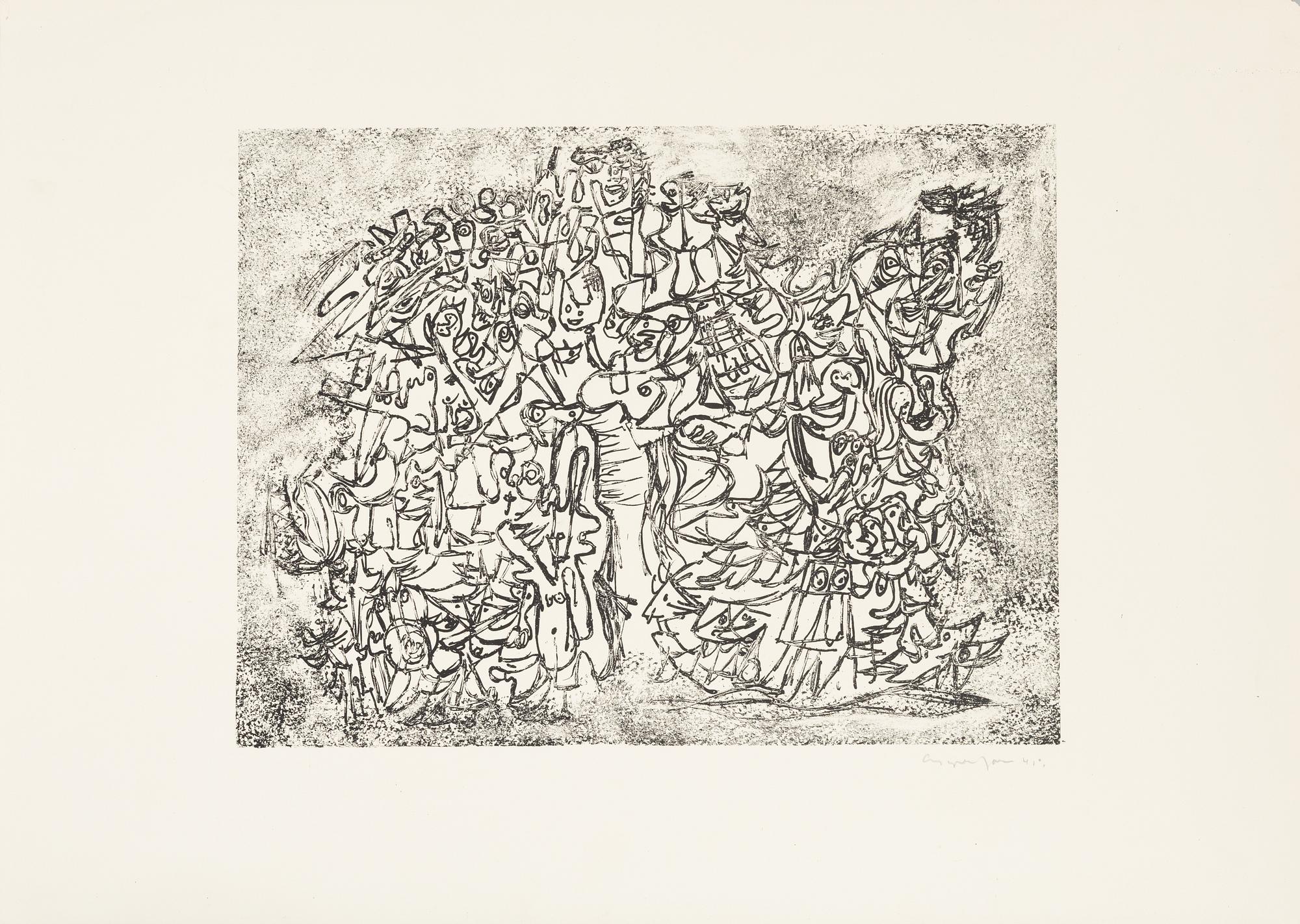 Asger Jorn, Folder with 7 lithographs from: "8 Lithographs".