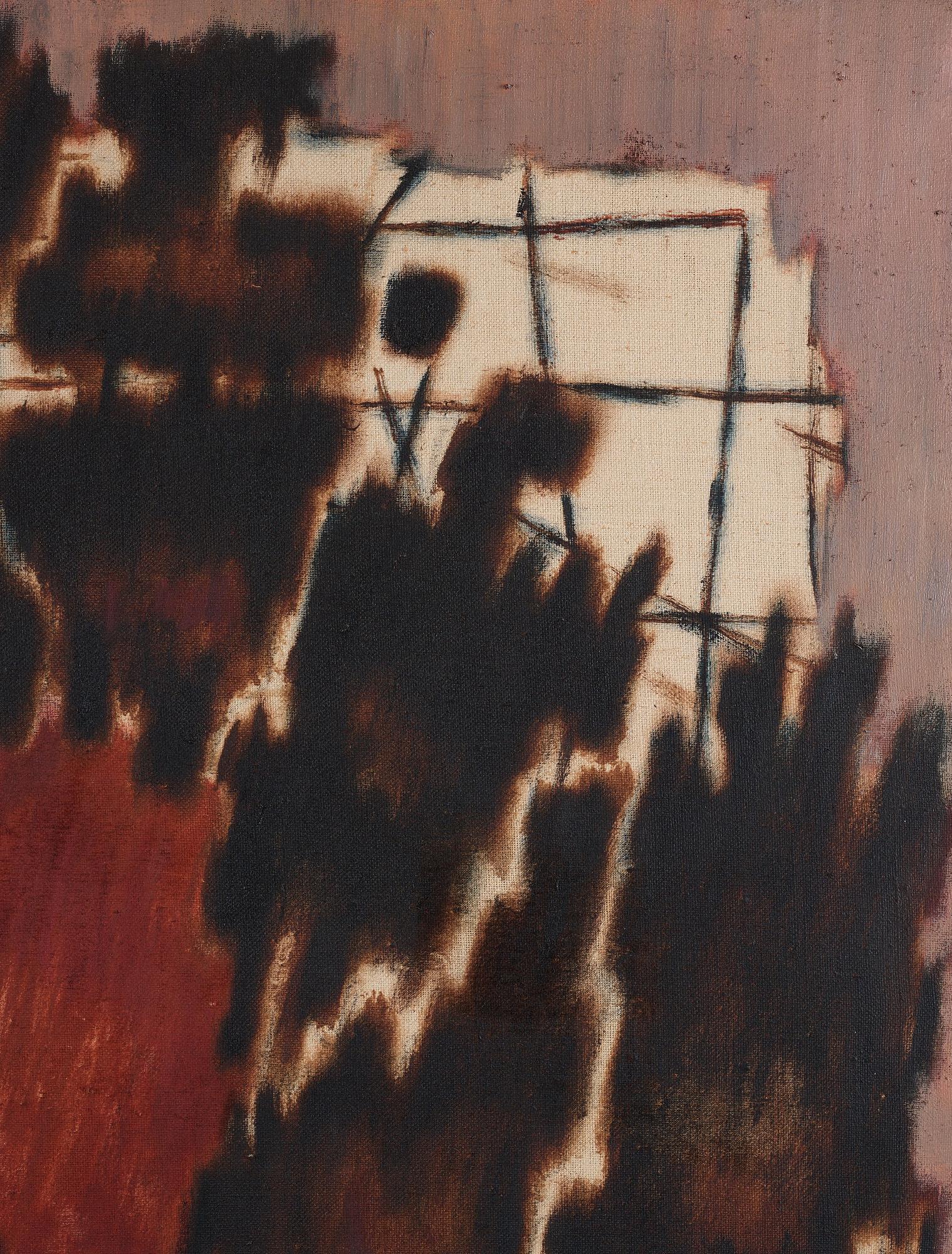Jacob Bornfriend, "Autumn bushes, brown and rose II".