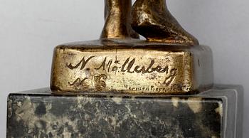 NILS MÖLLERBERG, skulptur, brons, sign.