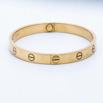 Cartier "Love" bracelet 18K gold, purchased year 2000.