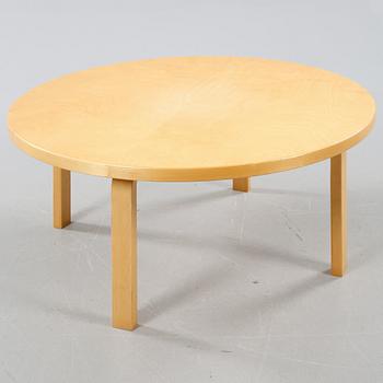 A sofa table, possibly model 90A, by Alvar Aalto for Artek, made in the second half of the 20th century.