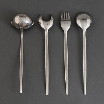A 'Polar' 162 piece stainless steel cutlery set from Hackman, Finland.