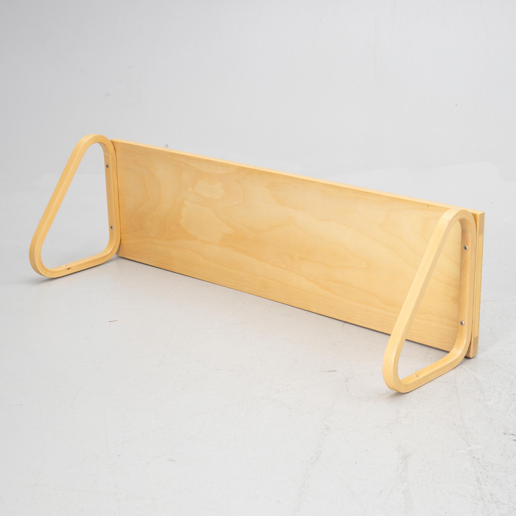 Alvar Aalto,a model 112B wall shelf, Artek, Finland.