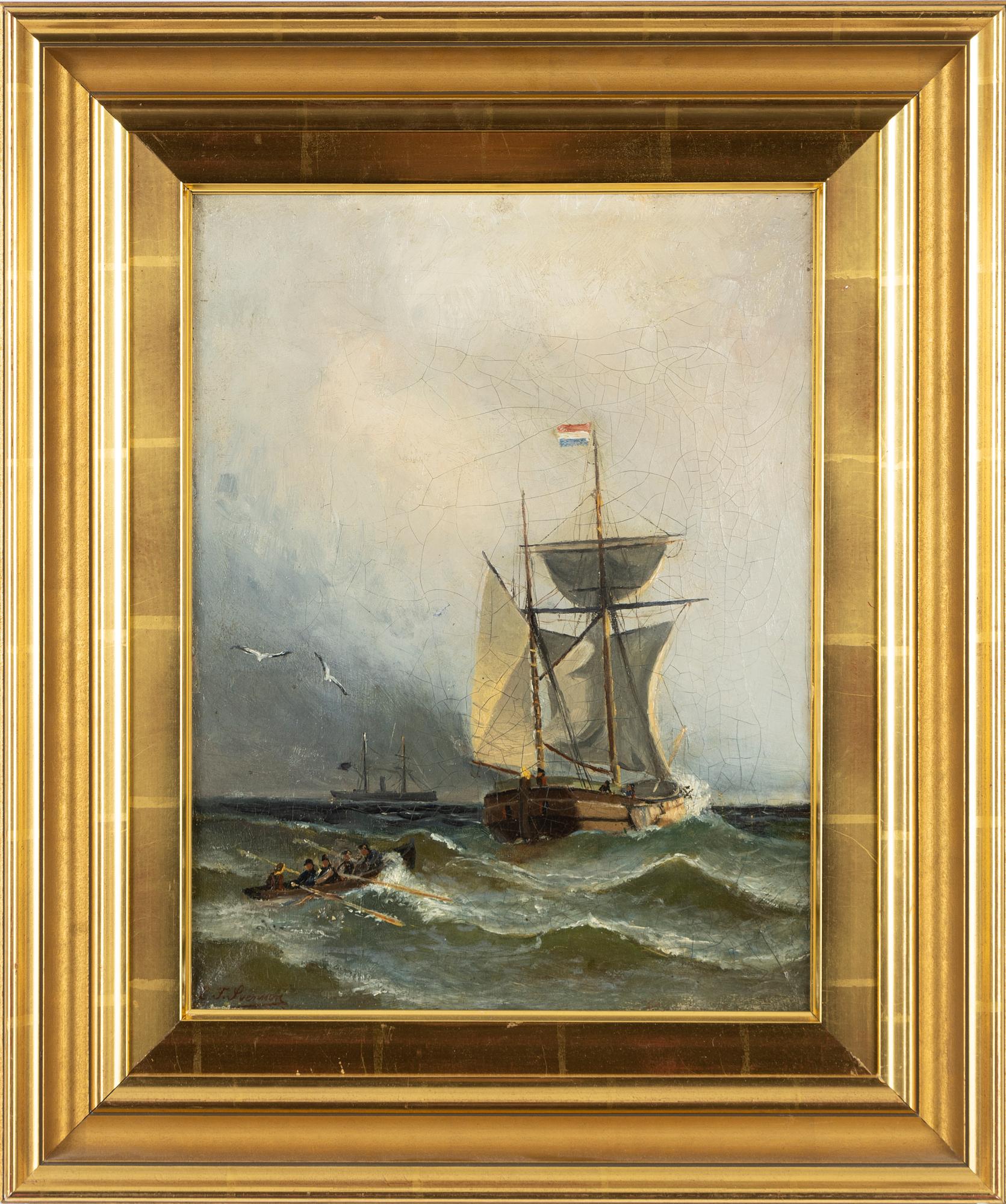 Christian Fredrik Swensson, olja på duk, signerad.